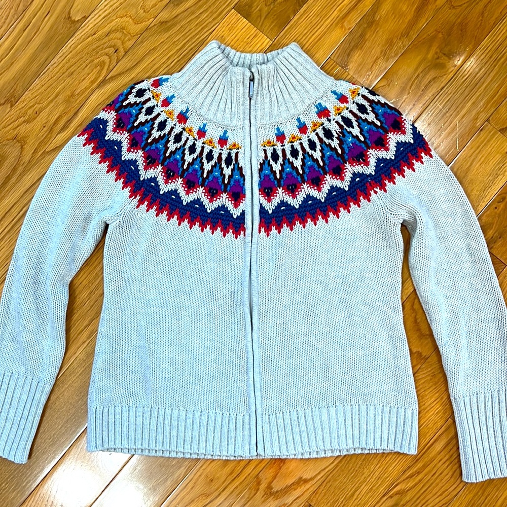 Chaps Zip Up Sweater - Picture 8 of 9